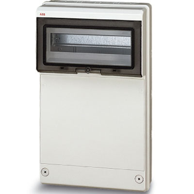 ABB Бокс с глухой передней стенкой 275х445х140 на 12М серый 13205