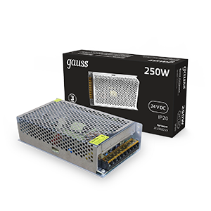 Gauss Блок питания 250W 24V IP20 1/36 202002250