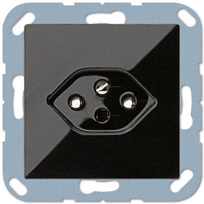 JUNG Розетка, швейцарский разъем, черный A1520-13BFSEVSW
