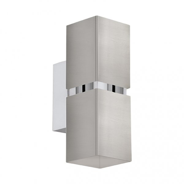 Eglo 96264 Светодиодное бра PASSA, 2х3,3W(GU10), L55, H170, сталь, никель матовый, хром Eglo 96264 Светодиодное бра PASSA, 2х3,3W(GU10), L55, H170, сталь, никель матовый, хром