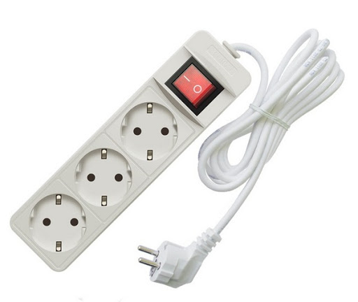 Союз Удлинитель быт.1,5м 2200 Вт (с/з выкл) 3гн. ПВС 481S-7301