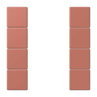 JUNG Набор накладок 4 группы для модулей F50 термопласт Les Couleurs® Le Corbusier LC504TSA32121