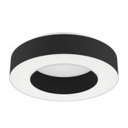 Eglo 39991 Потолочный светильник GUAMARE, LED 34W, 3980lm, H135, Ø530, сталь, белый/текстиль, пластик, черный, белый