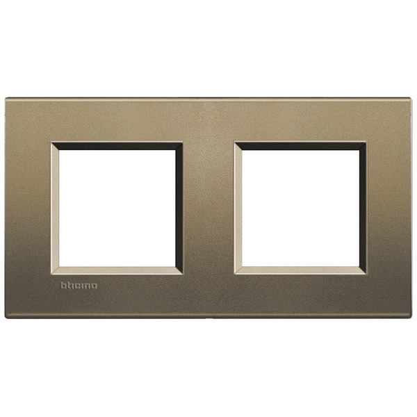Купить BT LL Коричневый шелк Рамка прямоугольная, 2+2 мод LNA4802M2SQ