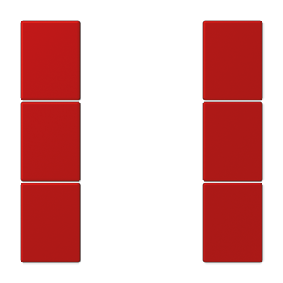 JUNG Набор накладок 3 группы для модулей F50 термопласт Les Couleurs® Le Corbusier LC503TSA32090