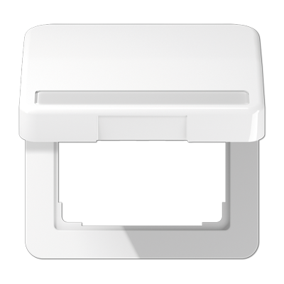 JUNG Крышка ударопрочная откидная с возвратной пружиной и полем для надписи 7×57 мм белая CD590BFNAKLWW