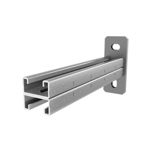 OSTEC Консоль СТРАТ двойная 41х21, база 1000, толщ. 2,5 мм, гальван. цинк