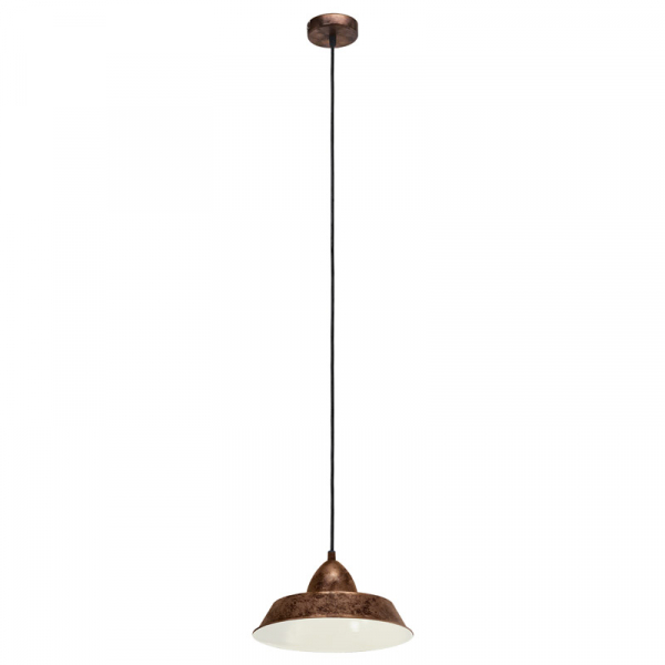 Eglo 49243 Подвес AUCKLAND, 1х60W (E27), Ø260, H1100, сталь, медный состаренный