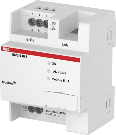 ABB QA/S4.16.1 Модуль анализа энергопотребления, Modbus, на 16 счетчиков 2CDG110228R0011