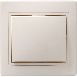 Купить IEK KVARTA ВСп10-1-0-ККм Выключатель 1кл проход. 10А (кремовый)