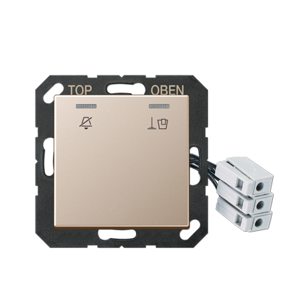 JUNG Накладка для внешнего DND-модуля с LED-лампами, 230 В, шампань ACUKO5M230CH