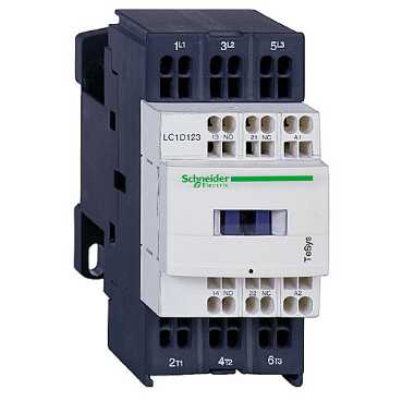 Купить SE Contactors D Контактор 3Р 9А, НО+НЗ, 240В 50/60Гц, пружинный зажим LC1D093U7