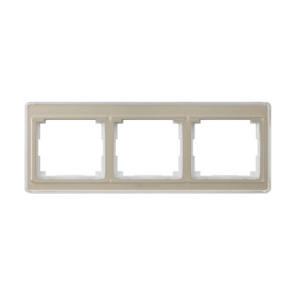 JUNG SL 500 Бронза Рамка 3-ая горизонтальная SL5830GB