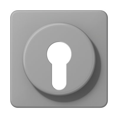 JUNG Крышка для выключателя с замком серая CD528GR