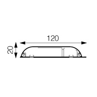 Legrand Напольный кабель канал 75х18, пластиковый, 3 отсека, цвет черный 030090