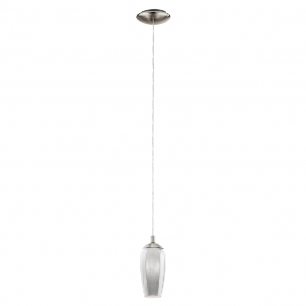 Eglo 96343 Светодиодный подвес FARSALA, 1х2,5W(G9), 125, H1100, сталь, никель матовое/дымчатое стекло, гранилли Eglo 96343 Светодиодный подвес FARSALA, 1х2,5W(G9), 125, H1100, сталь, никель матовое/дымчатое стекло, гранилли