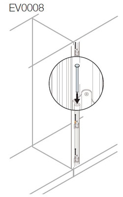 ABB Набор шпилек для соединения шкафов (8шт) EV0008