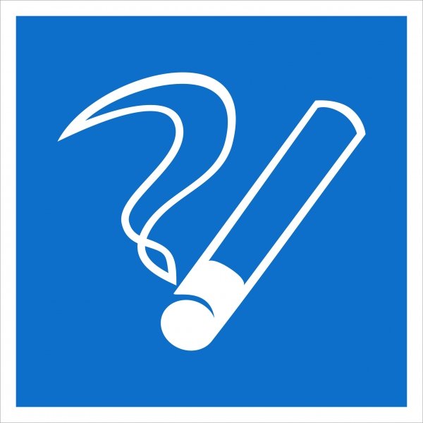 EKF PROxima Наклейка "Место курения" D03 (200х200мм.)