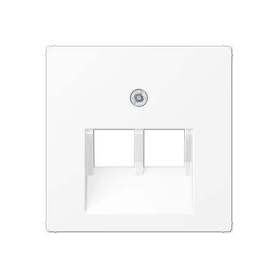 JUNG A Flow/A 550 Белый матовый Накладка на двойные UAE-розетки A569-2BFPLUAWWM