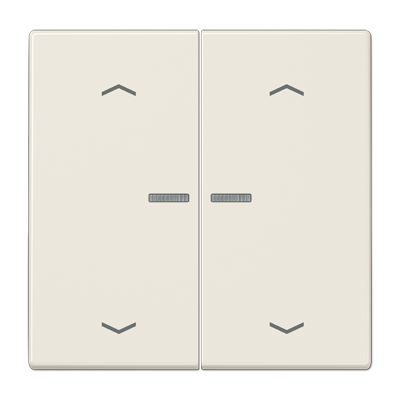 JUNG Клавиша для KNX кнопки, 2 группы, с окошком и символами"стрелки" дюропласт слоновая кость LS102KO5P