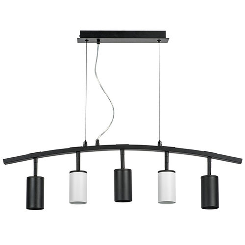 Lightstar LR735373362 Люстра RULLO 5х50W GU10 ЧЕРНЫЙ/БЕЛЫЙ (571735+214437-3+214436-2), шт