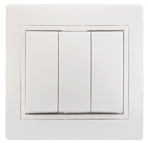 Купить IEK KVARTA ВС10-3-0-КБ Выключатель 3кл 10А (белый)