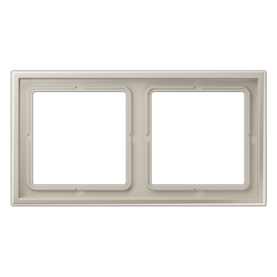 JUNG Нерж. Сталь (лак) Рамка 2-ая термопласт (ударопрочный) LSZES982BF