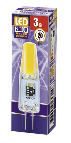 Купить Jazzway Лампа PLED-G4 COB 3W 240Lm 3000K 230В .2857446
