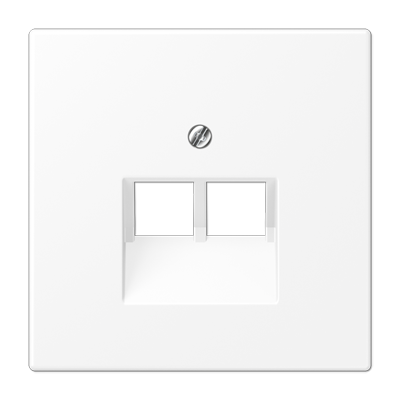 JUNG LS 990 Белый матовый Плата для двух модулей, фиксация винтом LS969-2UAWWM