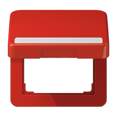 JUNG Крышка ударопрочная откидная с возвратной пружиной и полем для надписи 7×57 мм красная CD590BFNAKLRT