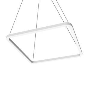 Varton Светодиодный светильник Enso Q 990х990х40 мм 91 Вт 3000 K подвесной RAL9003 белый матовый с рассеивателем опал V1-R0-0Q525-30000-2009130