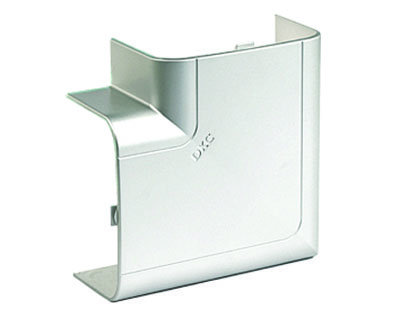 DKC Угол плоский 110х50 мм, цвет серый металлик