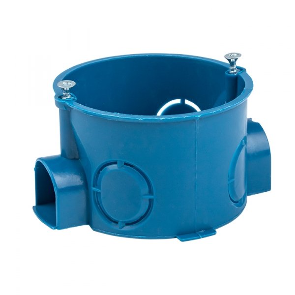 EKF PROxima Коробка установочная КМТ-010-002 для твердых стен (68х42) с саморезами IP20 розничный стикер