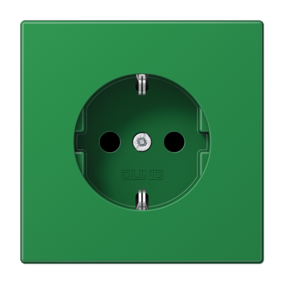JUNG SCHUKO розетка с защитой от детей, зеленый LS1520BFKIGN