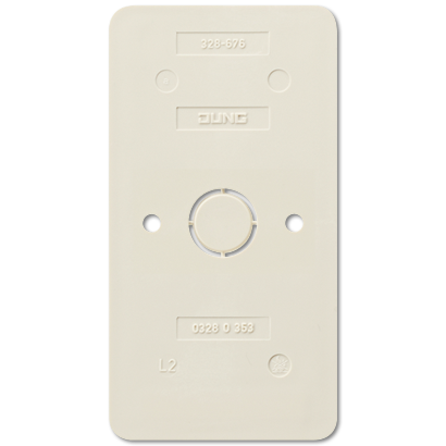 JUNG Плата монтажная огнестойкая для установки комбинации розетка - выключатель, слоновая кость 328-676