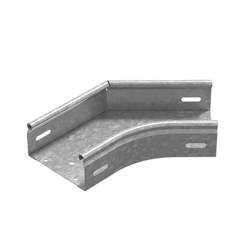 OSTEC Угол плоский плавный универсальный 45 град. к лотку 400х150, толщ. 1,0 мм, Сендзимир цинк