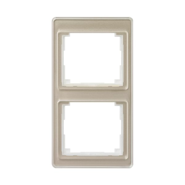 JUNG SL 500 Бронза Рамка 2-ая вертикальная SL582GB