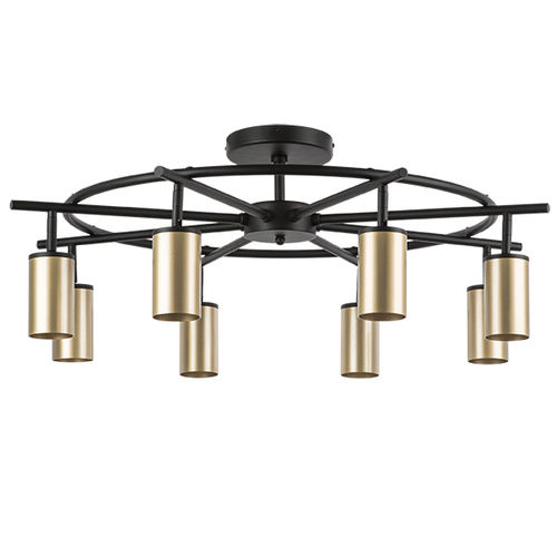 Lightstar LR718408 Люстра RULLO 8х50W GU10 ЧЕРНЫЙ/ЗОЛОТО (571718+214440-8), шт