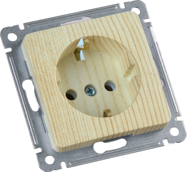 Hegel Мастер внутр Сосна РС16-411-02 Розетка с/з, механизм