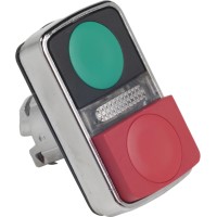 Купить SE XB4 Головка кнопки двойная без маркировки + LED ZB4BW7L3740