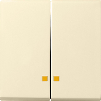 Gira S-55 Крем глянц Клавиша 2-ая с линзами подсветки 063101