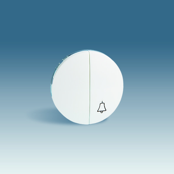 Simon 88 Коричневый Комплект накладок (2 шт) с пиктограммой "звонок", для 2-х клав. Механизм 88027-32