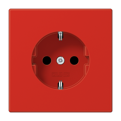 JUNG SCHUKO розетка с защитой от детей, красный LS1520BFKIRT