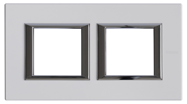 BT Axolute Фарфор Рамка 2+2 мод прямоугольная (надпись горизонтально) HA4802M2HBG