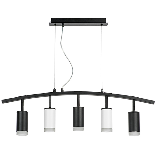Lightstar LR7353733620 Люстра RULLO 5х50W GU10 ЧЕРНЫЙ/БЕЛЫЙ (571735+214437-3+214436-2+202430-5), шт