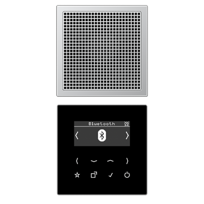 JUNG Цифровое радио DAB + с поддержкой Bluetooth, алюминий DABAL1BT