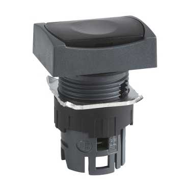 Купить SE Кнопка плоская прямоугольная черная ZB6DA2