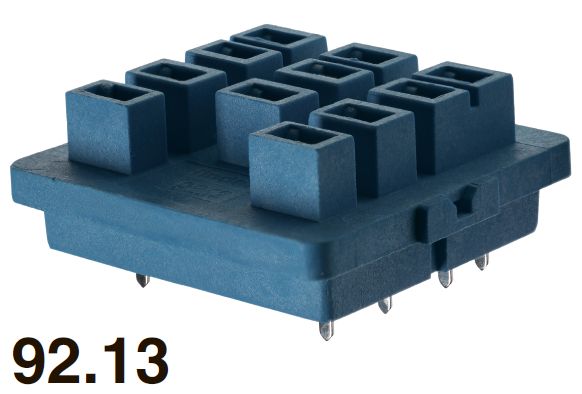 Finder Розетка для монтажа на плате для реле 62.31, 62.32, 62.33; в комплекте металлическая клипса 092.54 9213SMA