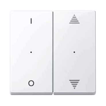 Купить SE Merten KNX\EIB SM Актив Бел Клавиша для модуля 2-кнопочного выключателя, с символами ВВ/ВН,1/0 MTN619525