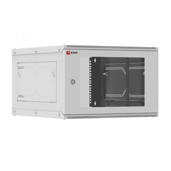 EKF PROxima Astra Шкаф телекоммуникационный настенный разборный 6U (600х650) дверь стекло ITB6G650D